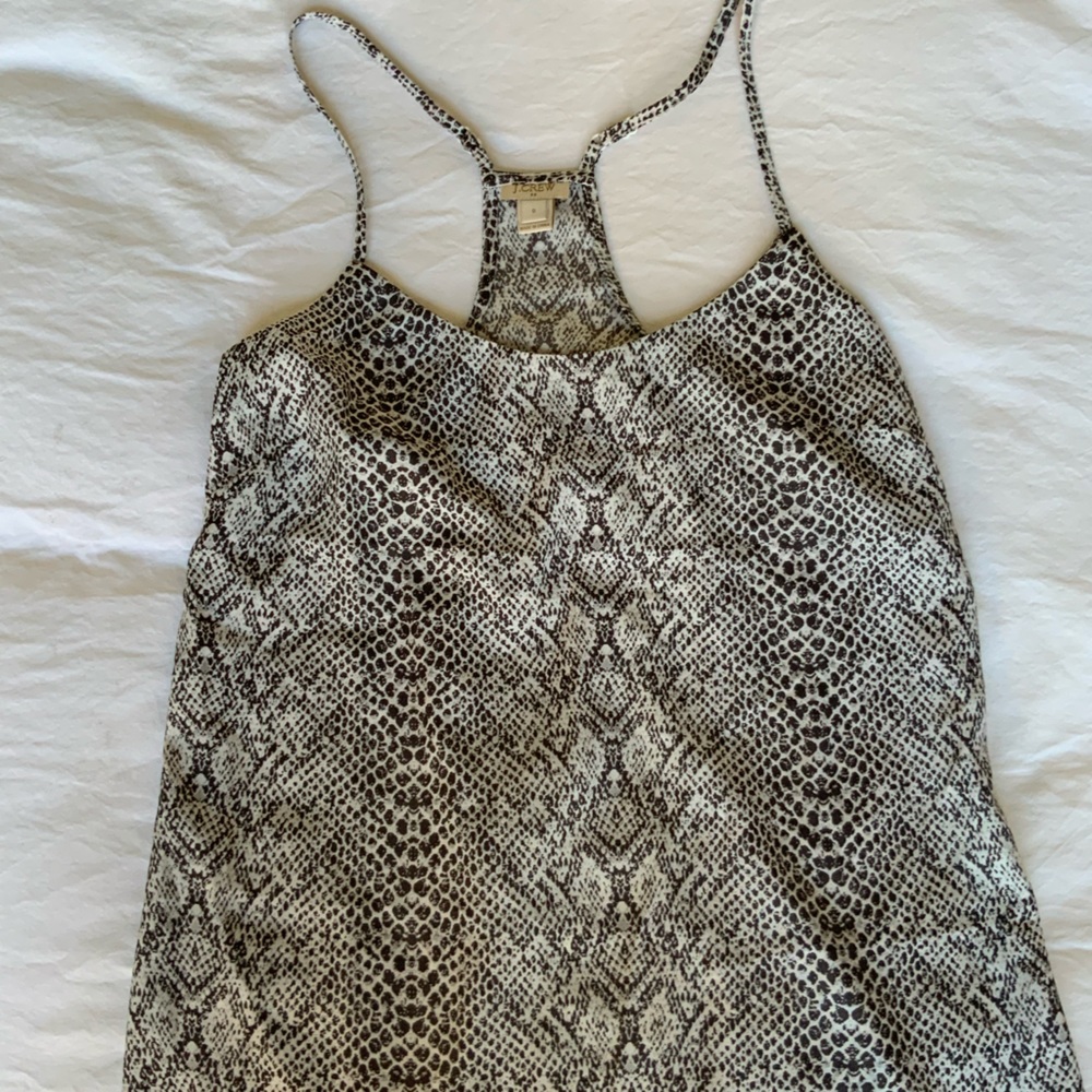 J. Crew Snakeskin Top
